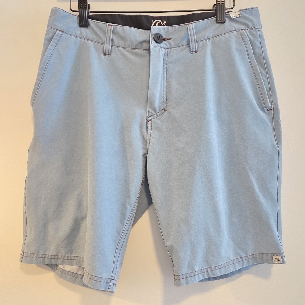 Quiksilver Men’s Blue Distressed Shorts Size 30 Surf Skate - Picture 2 of 9